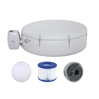 Baquet chaud gonflable adapté aux besoins du client avec la baignoire de source thermale de couverture d'isolation gonflable