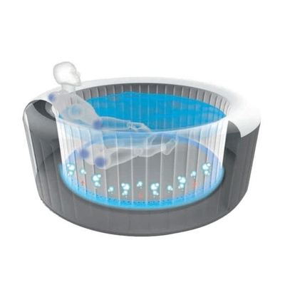Baquet chaud gonflable adapté aux besoins du client avec la baignoire de source thermale de couverture d'isolation gonflable