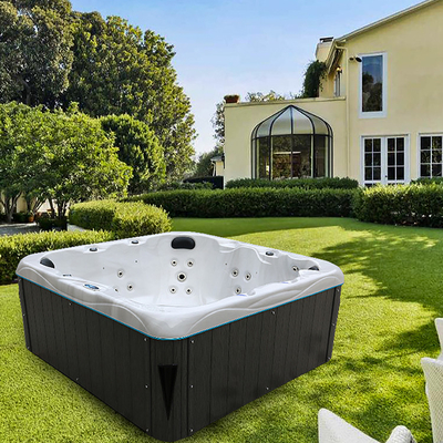 Les sièges extérieurs du baquet chaud 7 de station thermale de tourbillon de jardin ajustent la baignoire hydraulique de massage