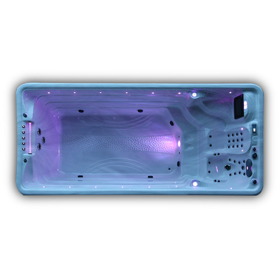 Station thermale extérieure de bain de massage de tourbillon de piscine sans fin acrylique de luxe de bain