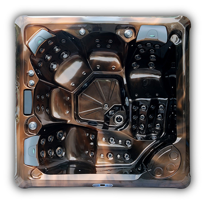 Baquet chaud de station thermale acrylique extérieure à la maison extérieure de jardin avec des lumières et Bluetooth de LED