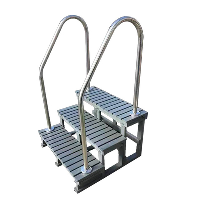Escalier extérieur d'étape de baignoire d'échelle de baquet chaud avec l'appui d'accoudoir
