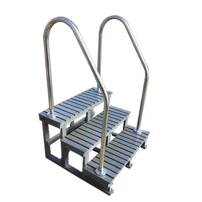 Escalier extérieur d'étape de baignoire d'échelle de piscine de piscine avec l'appui d'accoudoir