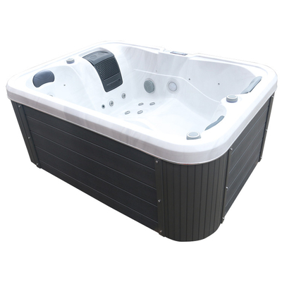 Baquet chaud de massage extérieur acrylique de tourbillon avec la lumière sous-marine de LED