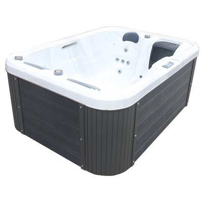 Baquet chaud de massage extérieur acrylique de tourbillon avec la lumière sous-marine de LED