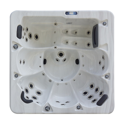 6 baquets chauds de massage de personnes de tourbillon extérieur acrylique de la baignoire 2m