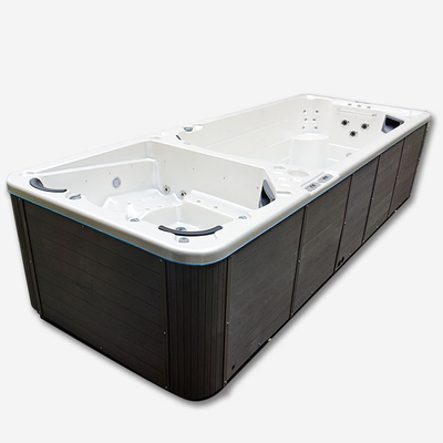 Piscine extérieure de bonne de bain de station thermale de bain de piscine de conteneur de piscine de fibre de verre de bain piscine acrylique sans fin de station thermale