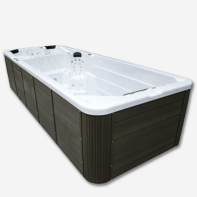 Piscine extérieure de bonne de bain de station thermale de bain de piscine de conteneur de piscine de fibre de verre de bain piscine acrylique sans fin de station thermale