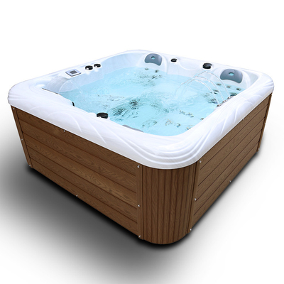 Baignoire de trempage extérieure de station thermale de 4 baquets chauds de sièges avec Bluetooth sans fil