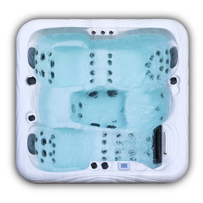 Baignoire de trempage extérieure de station thermale de 4 baquets chauds de sièges avec Bluetooth sans fil