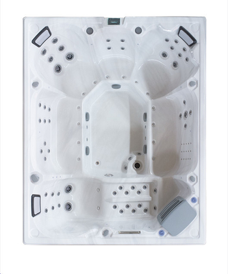Océan Wave Rectangle Acrylique Blanc Pure baignoire extérieure SPA baignoires