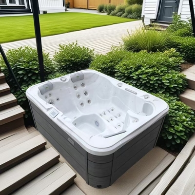 3-4 personnes Jacussii Spa extérieur baignoire thermale avec lumières LED et énergie- Design