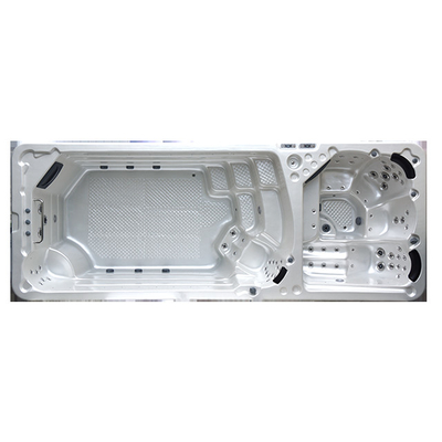 Piscine sans fin extérieure de bain de double de zone de bain de station thermale tourbillon de luxe de piscine